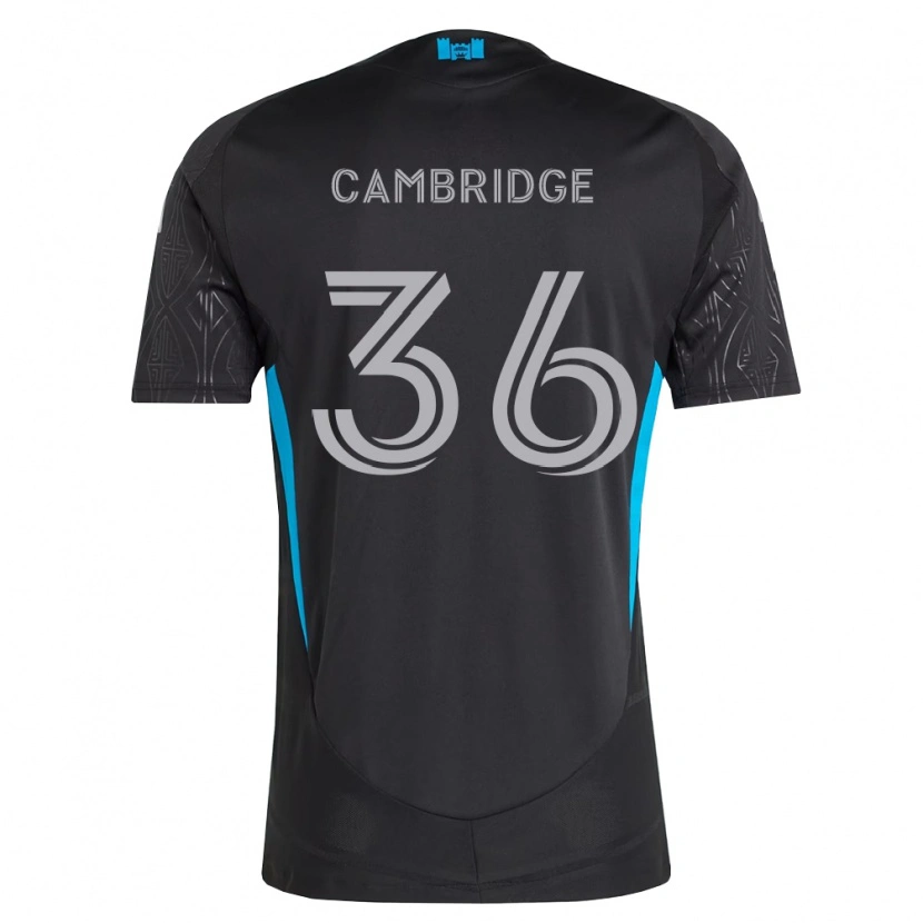 Danxen Niño Camiseta Brandon Cambridge #36 Negro Blanco Azul Cielo 2ª Equipación 2026/27 La Camisa