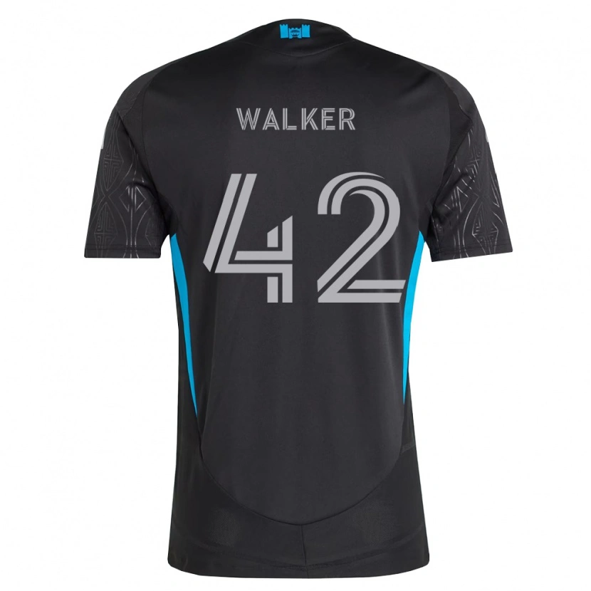 Danxen Niño Camiseta Isaac Walker #42 Negro Blanco Azul Cielo 2ª Equipación 2026/27 La Camisa