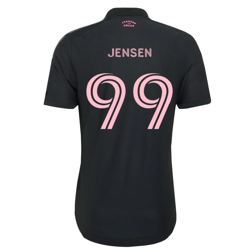 Danxen Niño Camiseta Cole Jensen #99 Rosa Negro Blanco 2ª Equipación 2026/27 La Camisa