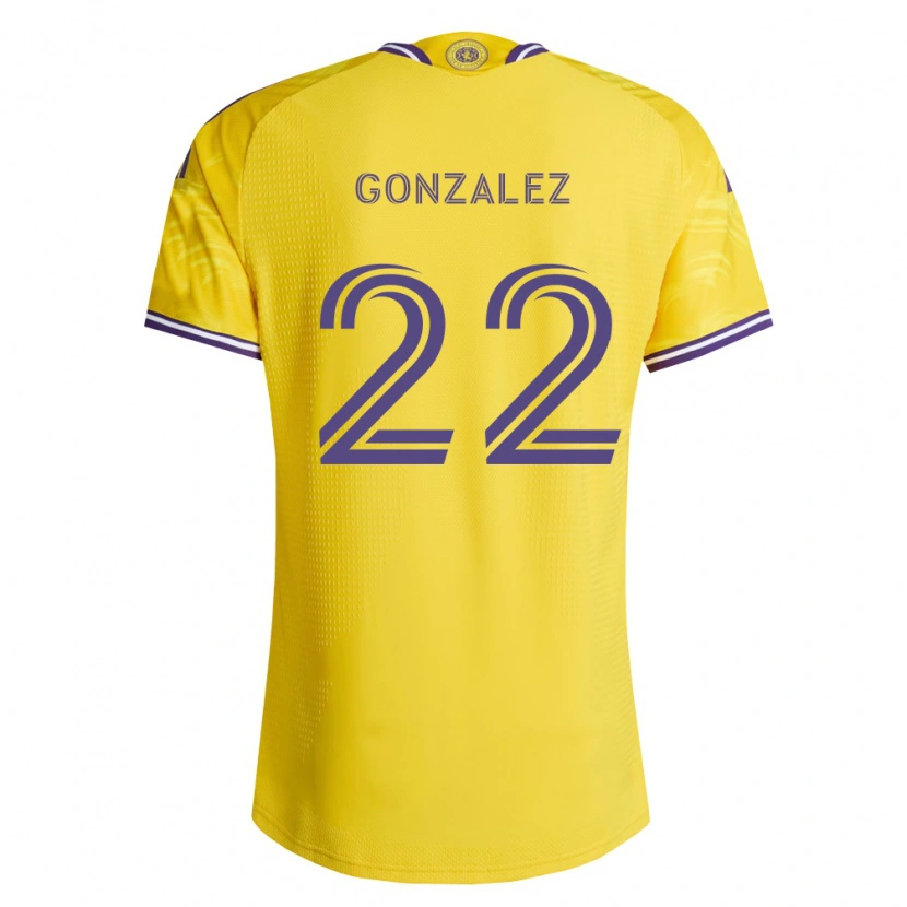 Danxen Niño Camiseta Gastón González #22 Amarillo Morado 2ª Equipación 2026/27 La Camisa
