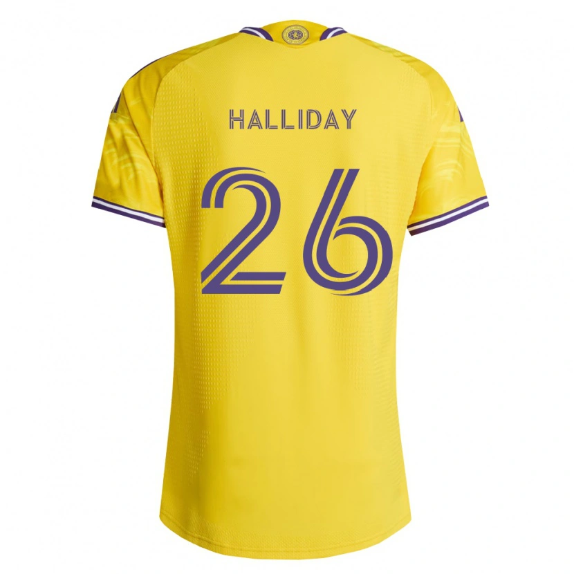 Danxen Niño Camiseta Michael Halliday #26 Amarillo Morado 2ª Equipación 2026/27 La Camisa