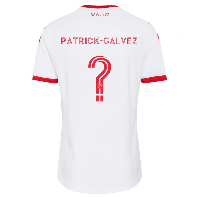 Danxen Niño Camiseta Pablo Patrick-Galvez #0 Blanco Rojo Negro 2ª Equipación 2026/27 La Camisa