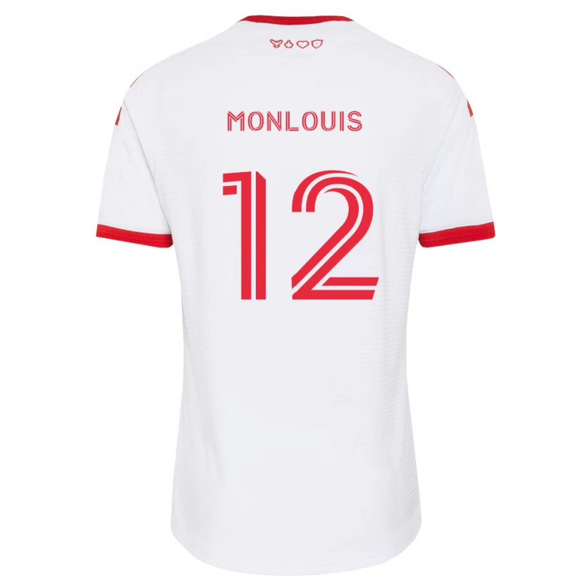 Danxen Niño Camiseta Zane Monlouis #12 Blanco Rojo Negro 2ª Equipación 2026/27 La Camisa
