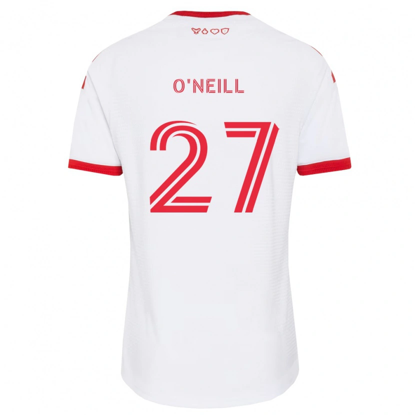 Danxen Niño Camiseta Shane O'neill #27 Blanco Rojo Negro 2ª Equipación 2026/27 La Camisa