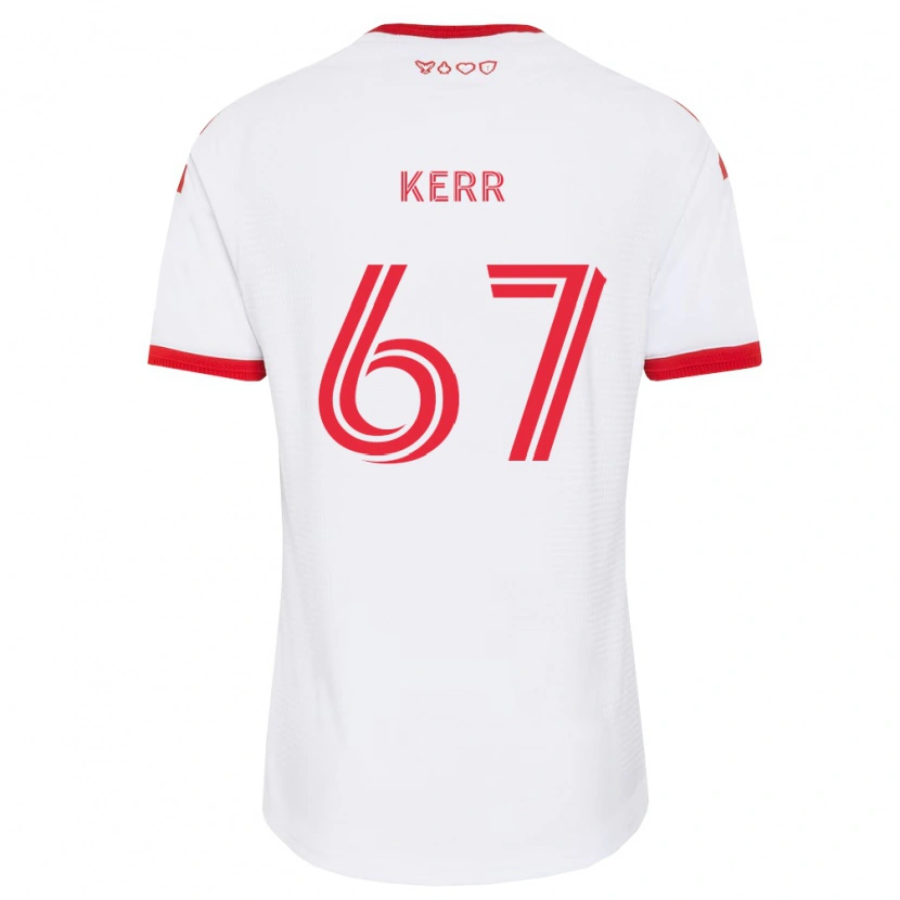 Danxen Niño Camiseta Kervon Kerr #67 Blanco Rojo Negro 2ª Equipación 2026/27 La Camisa