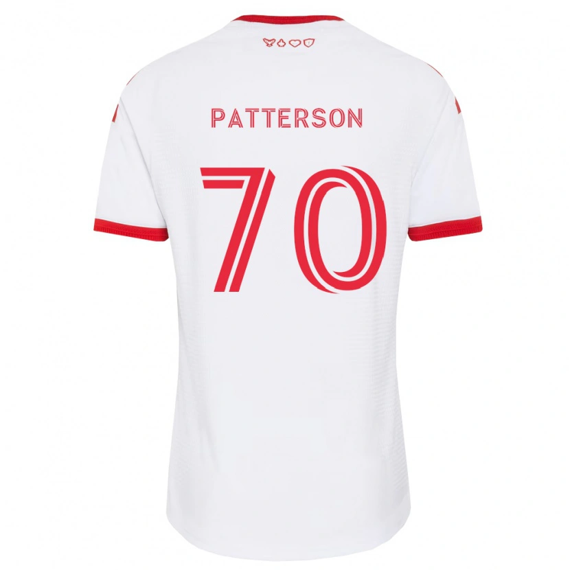 Danxen Niño Camiseta Harrison Patterson #70 Blanco Rojo Negro 2ª Equipación 2026/27 La Camisa