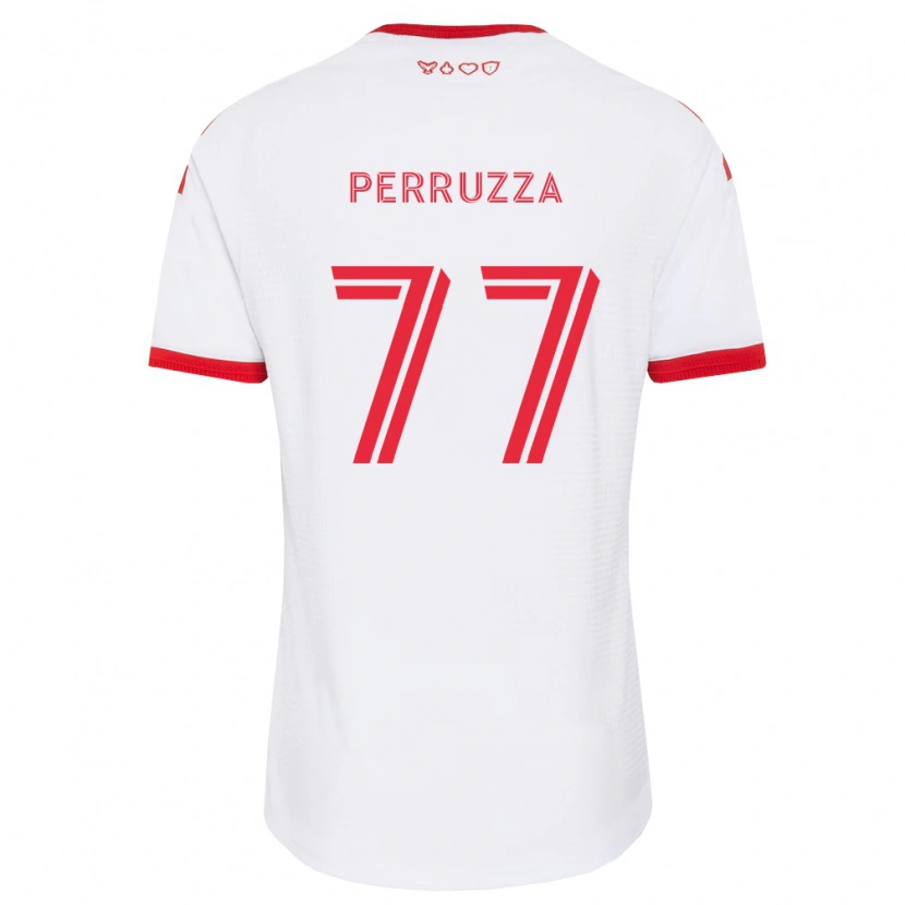 Danxen Niño Camiseta Jordan Perruzza #77 Blanco Rojo Negro 2ª Equipación 2026/27 La Camisa