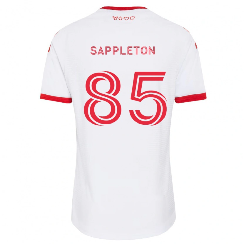 Danxen Niño Camiseta Spencer Sappleton #85 Blanco Rojo Negro 2ª Equipación 2026/27 La Camisa