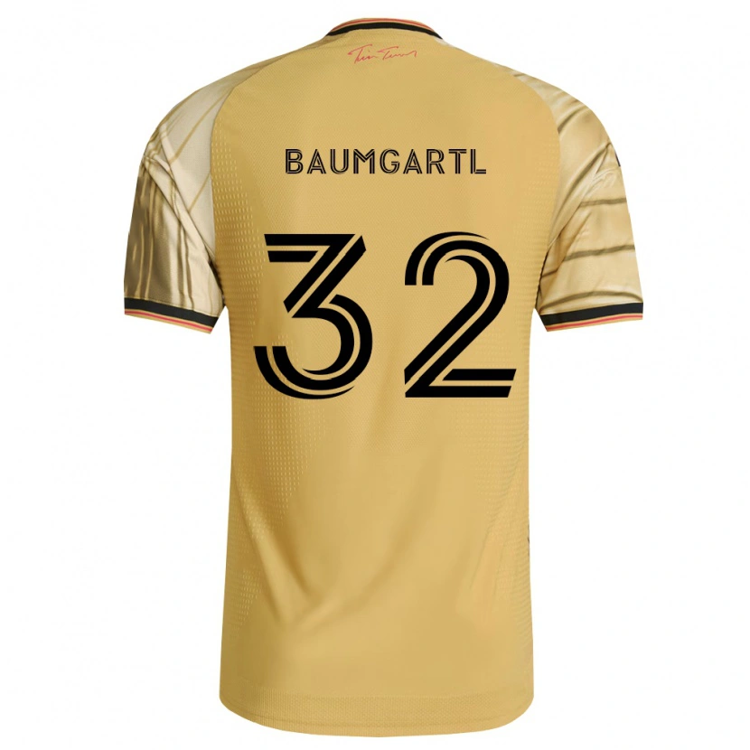 Danxen Niño Camiseta Timo Baumgartl #32 Marrón Amarillo Negro 2ª Equipación 2026/27 La Camisa