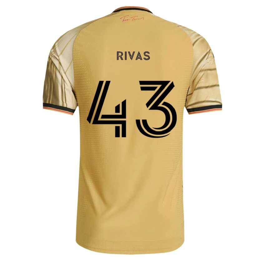 Danxen Niño Camiseta Sergio Rivas #43 Marrón Amarillo Negro 2ª Equipación 2026/27 La Camisa