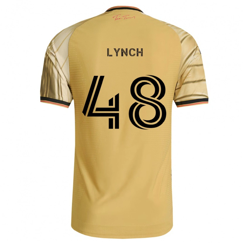 Danxen Niño Camiseta Riley Lynch #48 Marrón Amarillo Negro 2ª Equipación 2026/27 La Camisa