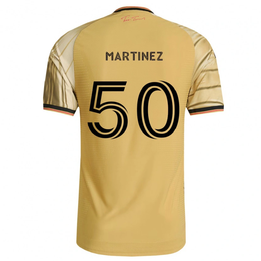 Danxen Niño Camiseta Nate Martinez #50 Marrón Amarillo Negro 2ª Equipación 2026/27 La Camisa
