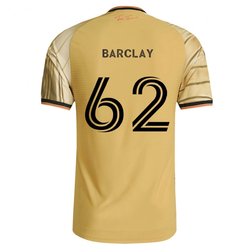 Danxen Niño Camiseta Jemone Barclay #62 Marrón Amarillo Negro 2ª Equipación 2026/27 La Camisa