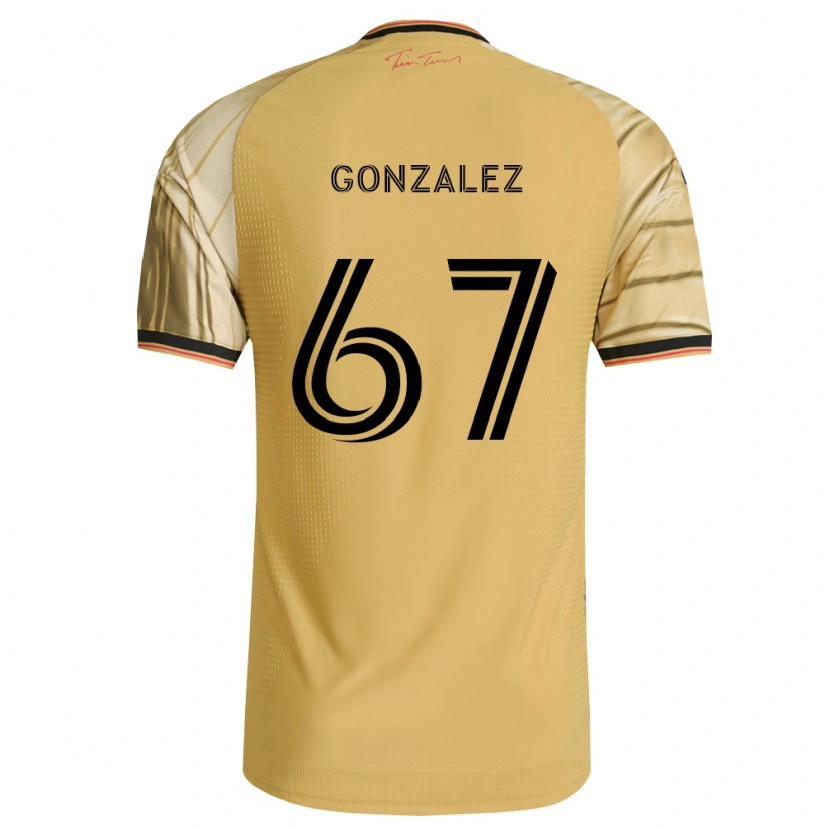Danxen Niño Camiseta Cruz Gonzalez #67 Marrón Amarillo Negro 2ª Equipación 2026/27 La Camisa
