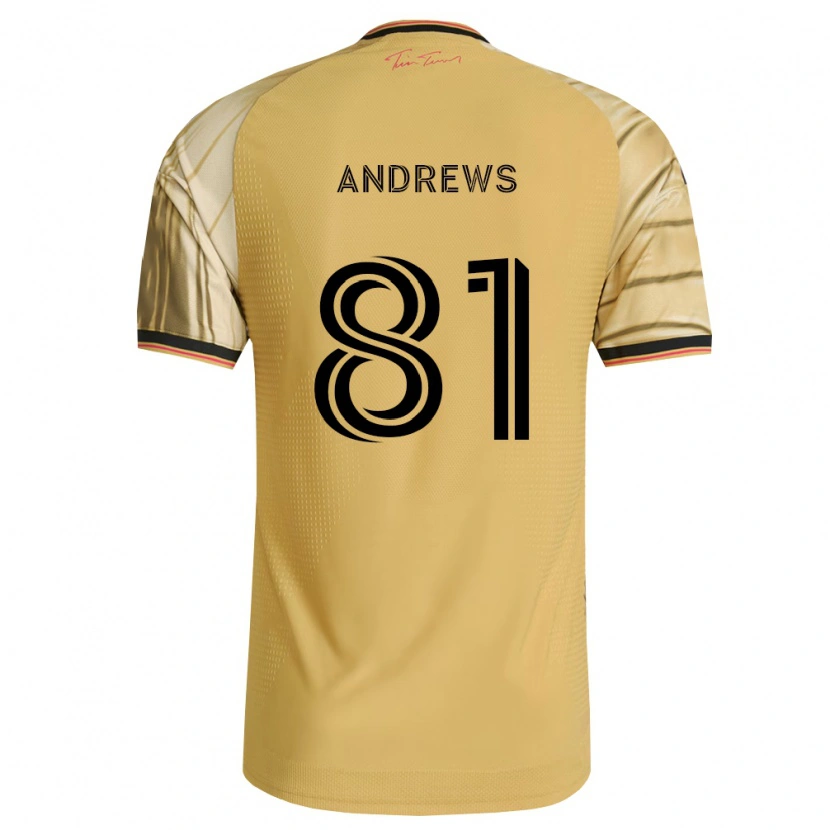 Danxen Niño Camiseta Joe Andrews #81 Marrón Amarillo Negro 2ª Equipación 2026/27 La Camisa