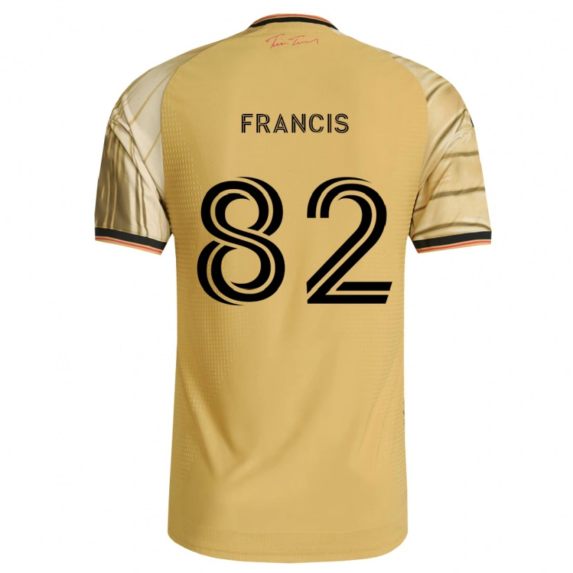 Danxen Niño Camiseta Patrick Francis #82 Marrón Amarillo Negro 2ª Equipación 2026/27 La Camisa