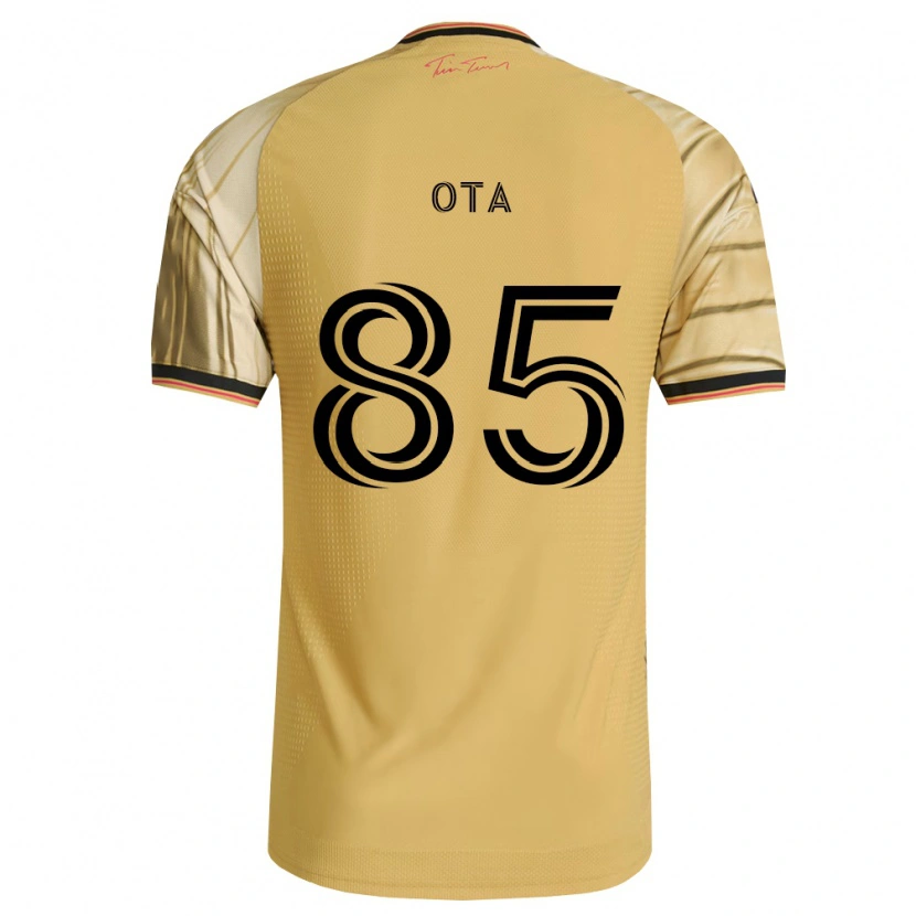 Danxen Niño Camiseta Yuichiro Ota #85 Marrón Amarillo Negro 2ª Equipación 2026/27 La Camisa