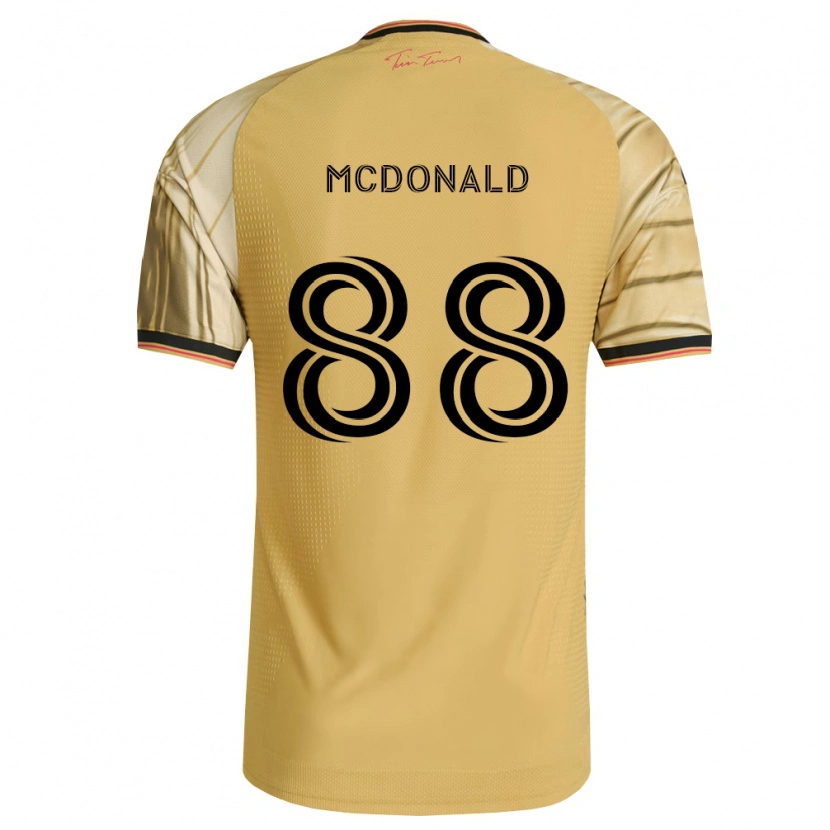 Danxen Niño Camiseta Patrick Mcdonald #88 Marrón Amarillo Negro 2ª Equipación 2026/27 La Camisa