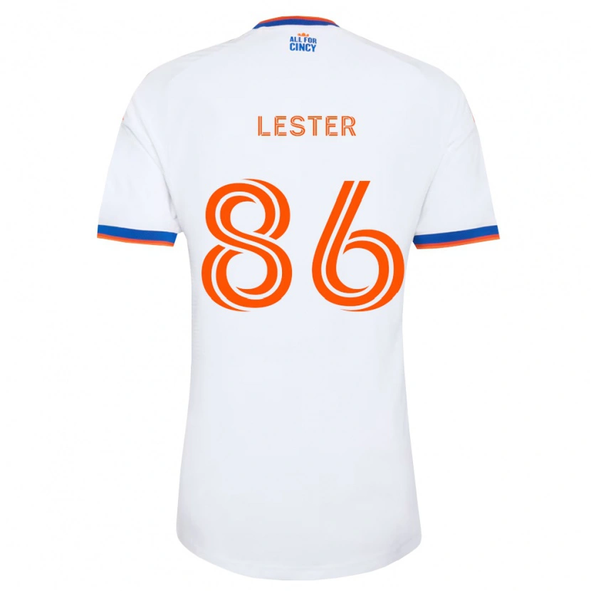 Danxen Niño Camiseta Jaylen Lester #86 Blanco Azul Marino Naranja 2ª Equipación 2026/27 La Camisa