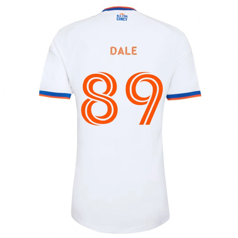 Danxen Niño Camiseta Connor Dale #89 Blanco Azul Marino Naranja 2ª Equipación 2026/27 La Camisa