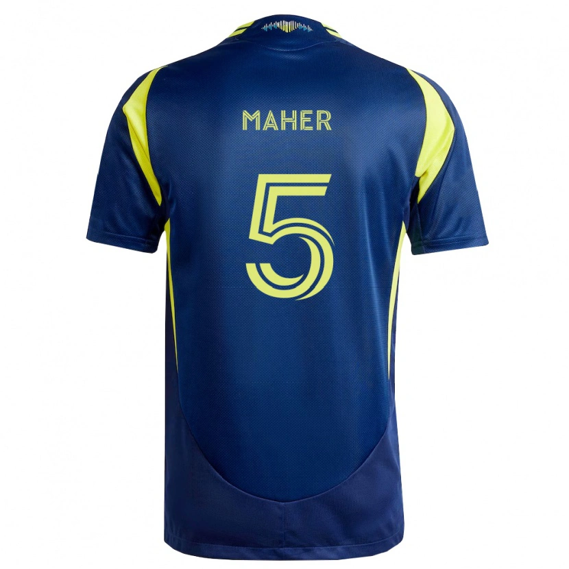 Danxen Niño Camiseta Jack Maher #5 Amarillo Azul Marino 2ª Equipación 2026/27 La Camisa