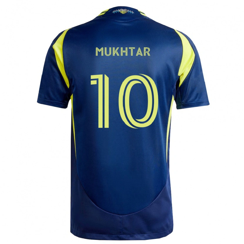 Danxen Niño Camiseta Hany Mukhtar #10 Amarillo Azul Marino 2ª Equipación 2026/27 La Camisa