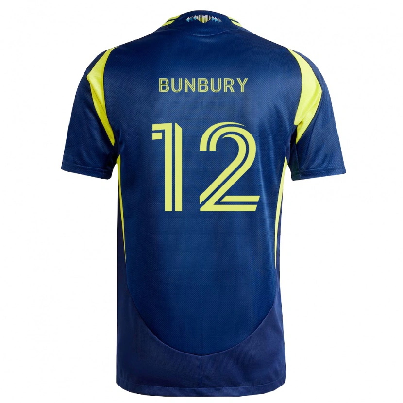 Danxen Niño Camiseta Teal Bunbury #12 Amarillo Azul Marino 2ª Equipación 2026/27 La Camisa