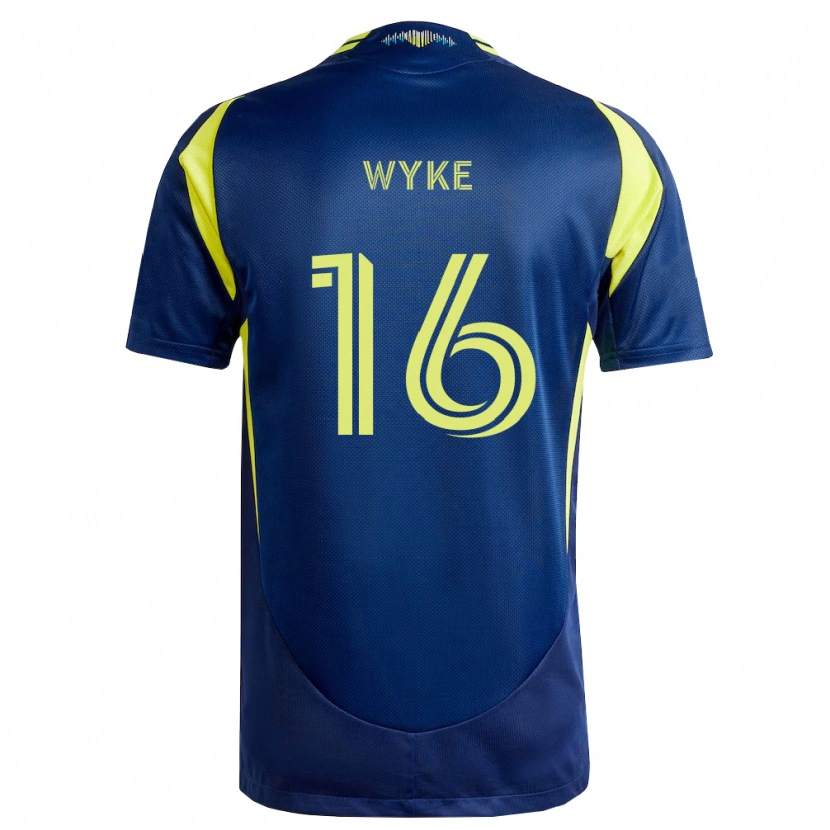 Danxen Niño Camiseta Laurence Wyke #16 Amarillo Azul Marino 2ª Equipación 2026/27 La Camisa