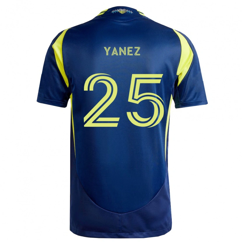 Danxen Niño Camiseta Zidane Yáñez #25 Amarillo Azul Marino 2ª Equipación 2026/27 La Camisa