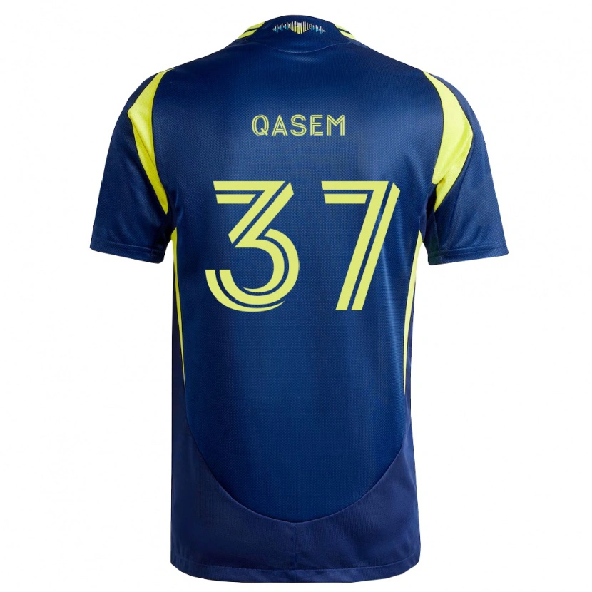 Danxen Niño Camiseta Ahmed Qasem #37 Amarillo Azul Marino 2ª Equipación 2026/27 La Camisa