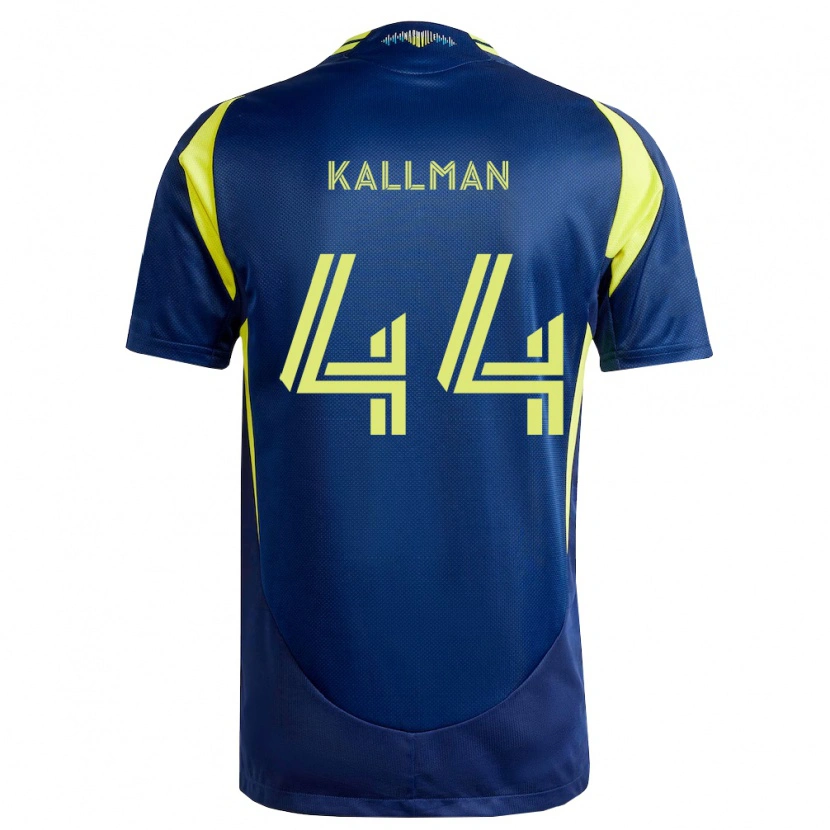 Danxen Niño Camiseta Brent Kallman #44 Amarillo Azul Marino 2ª Equipación 2026/27 La Camisa