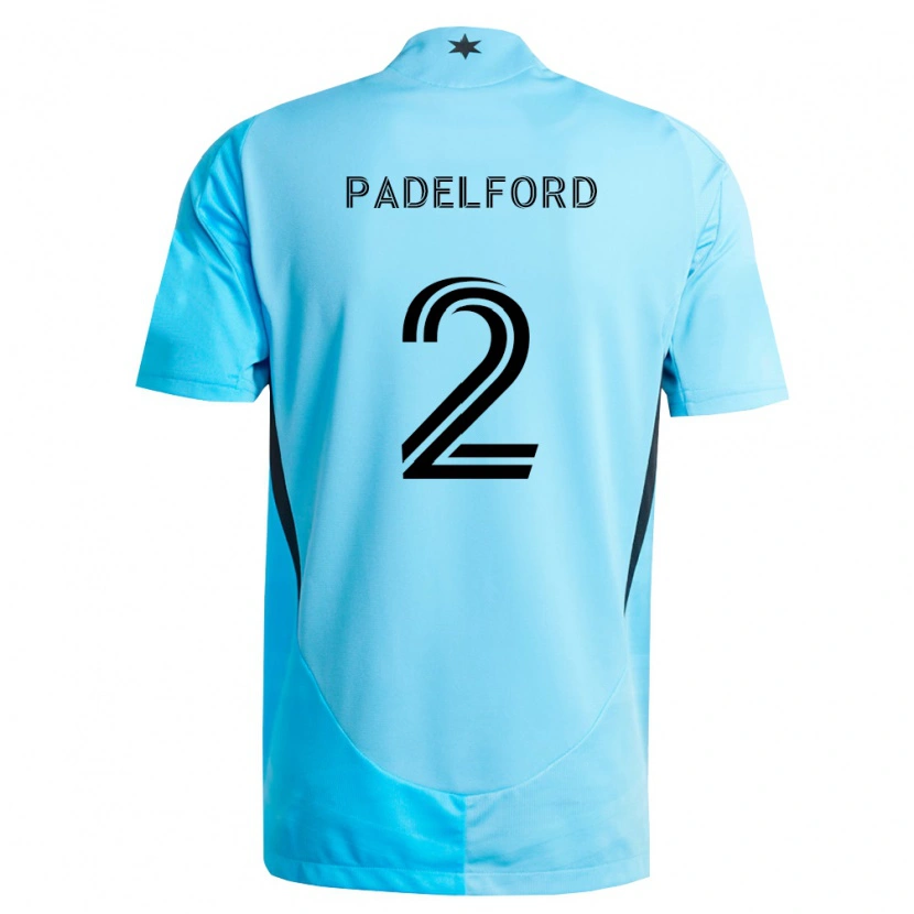 Danxen Niño Camiseta Devin Padelford #2 Azul Claro Negro 2ª Equipación 2026/27 La Camisa
