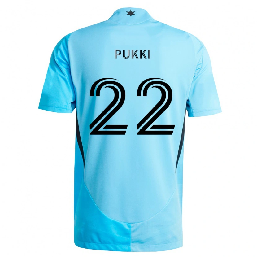 Danxen Niño Camiseta Teemu Pukki #22 Azul Claro Negro 2ª Equipación 2026/27 La Camisa