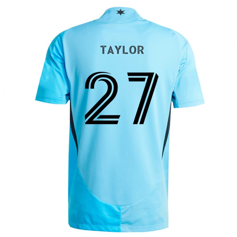 Danxen Niño Camiseta D.j. Taylor #27 Azul Claro Negro 2ª Equipación 2026/27 La Camisa