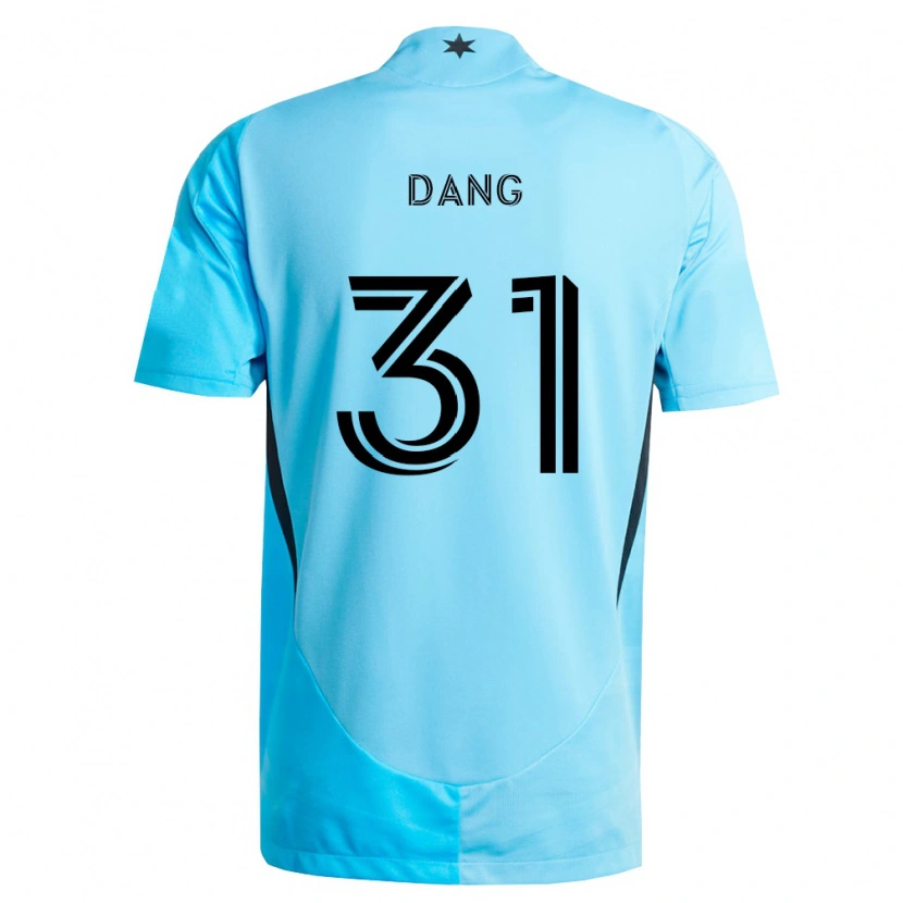 Danxen Niño Camiseta Nick Dang #31 Azul Claro Negro 2ª Equipación 2026/27 La Camisa