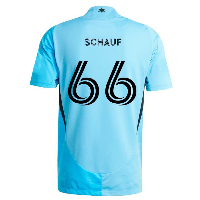 Danxen Niño Camiseta Brody Schauf #66 Azul Claro Negro 2ª Equipación 2026/27 La Camisa