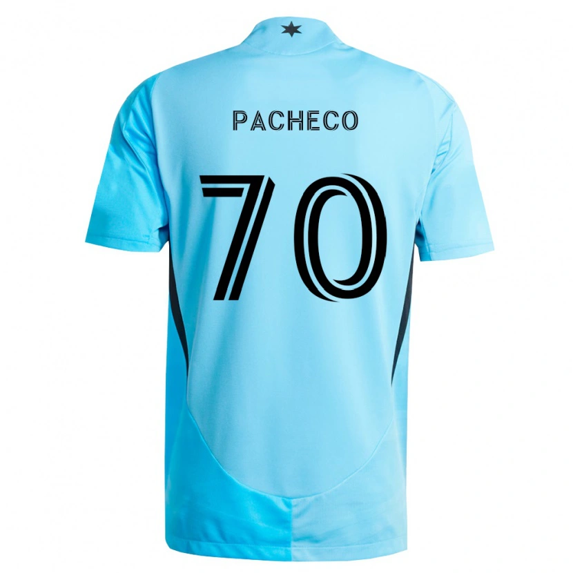 Danxen Niño Camiseta Diogo Pacheco #70 Azul Claro Negro 2ª Equipación 2026/27 La Camisa
