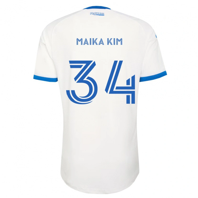 Danxen Niño Camiseta Guerrier Maika Kim #34 Azul Cielo Blanco 2ª Equipación 2026/27 La Camisa