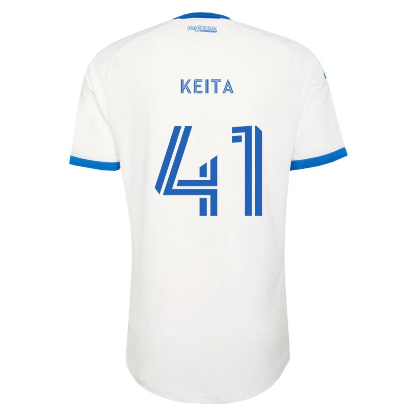 Danxen Niño Camiseta Samsy Keita #41 Azul Cielo Blanco 2ª Equipación 2026/27 La Camisa
