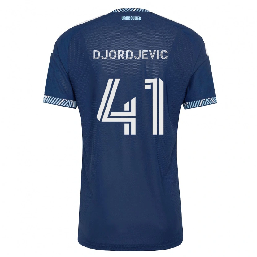 Danxen Niño Camiseta Nikola Djordjevic #41 Azul Profundo Blanco 2ª Equipación 2026/27 La Camisa