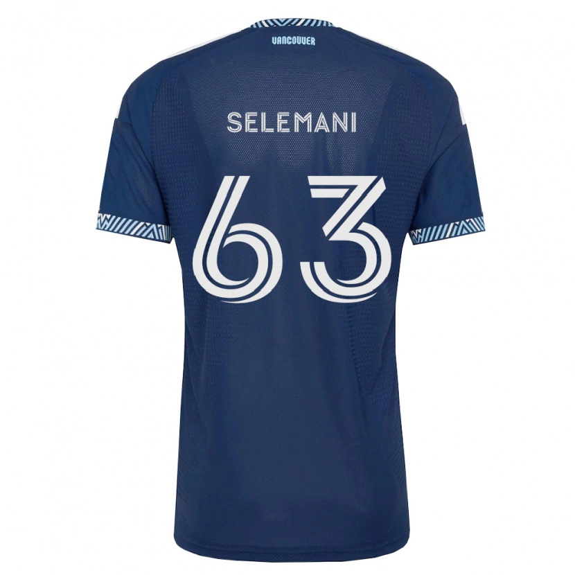 Danxen Niño Camiseta Johnny Selemani #63 Azul Profundo Blanco 2ª Equipación 2026/27 La Camisa