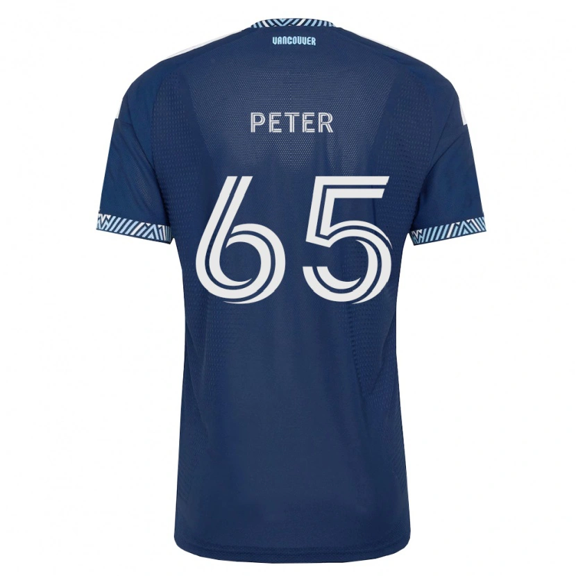 Danxen Niño Camiseta Anyole Peter #65 Azul Profundo Blanco 2ª Equipación 2026/27 La Camisa