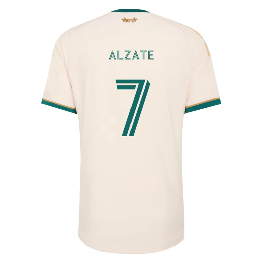 Danxen Niño Camiseta Steven Alzate #7 Verde Champán 2ª Equipación 2026/27 La Camisa
