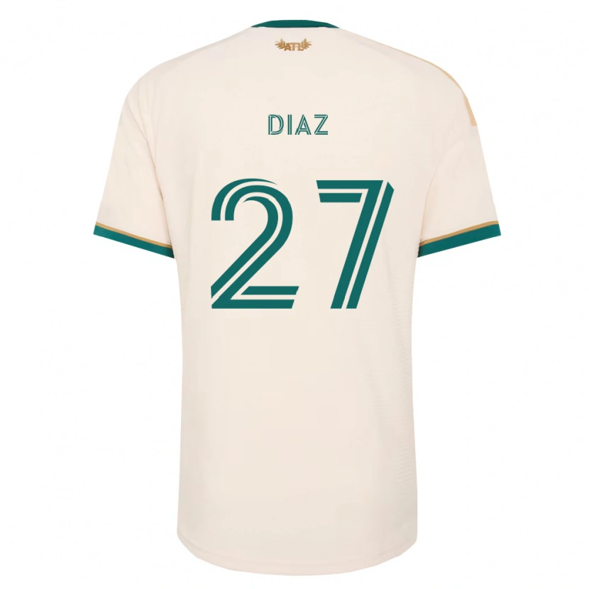 Danxen Niño Camiseta Paulo Díaz #27 Verde Champán 2ª Equipación 2026/27 La Camisa
