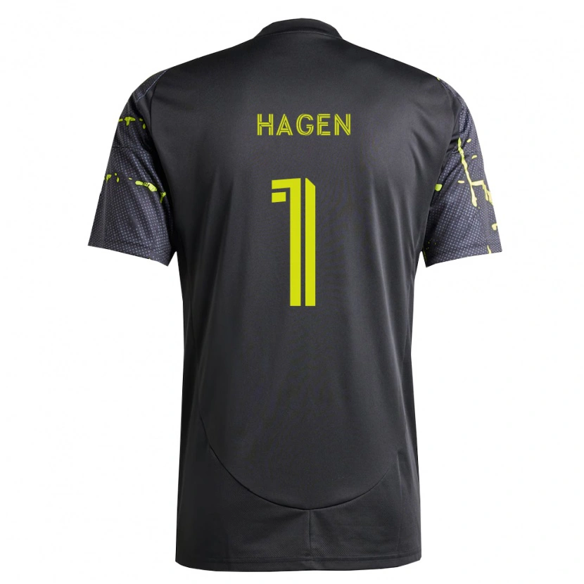 Danxen Niño Camiseta Nicholas Hagen #1 Amarillo Fluorescente Negro 2ª Equipación 2026/27 La Camisa