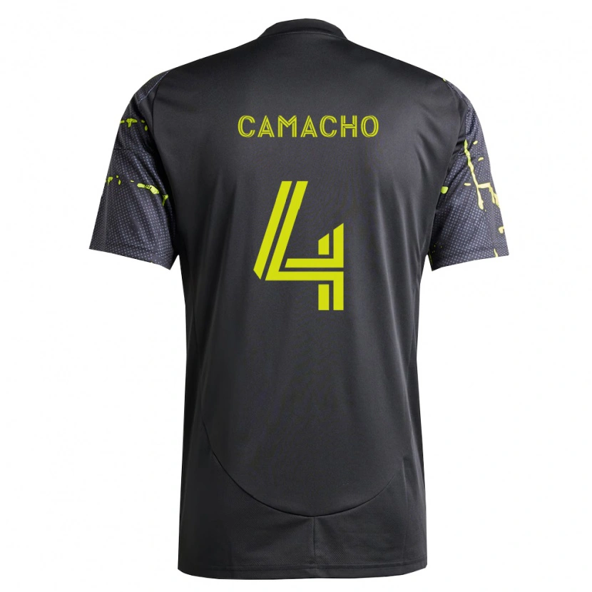 Danxen Niño Camiseta Rudy Camacho #4 Amarillo Fluorescente Negro 2ª Equipación 2026/27 La Camisa