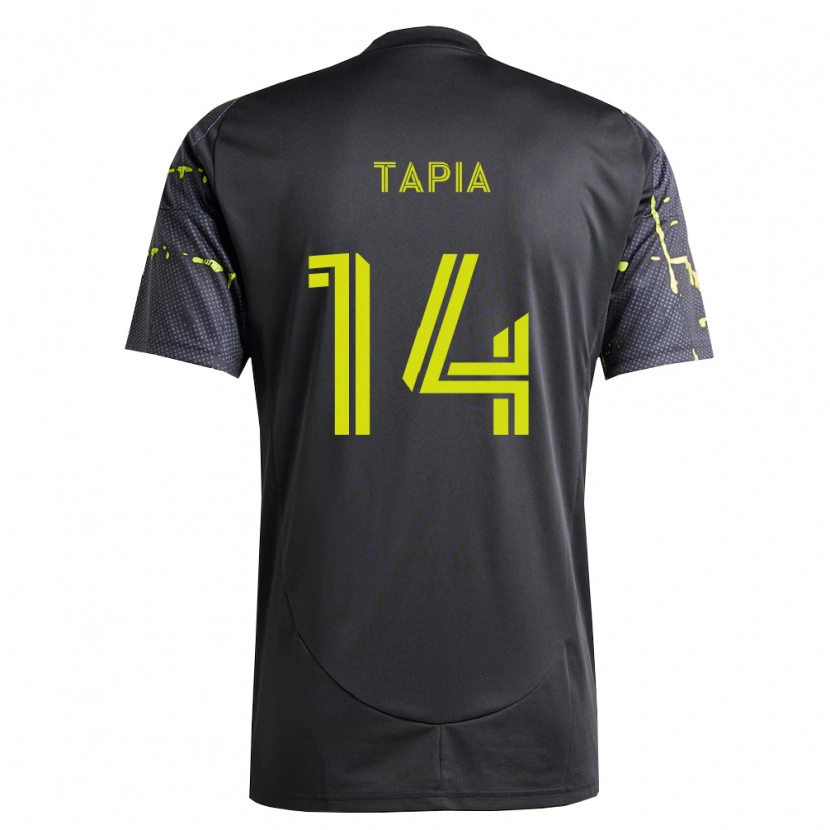 Danxen Niño Camiseta Gonzalo Tapia #14 Amarillo Fluorescente Negro 2ª Equipación 2026/27 La Camisa