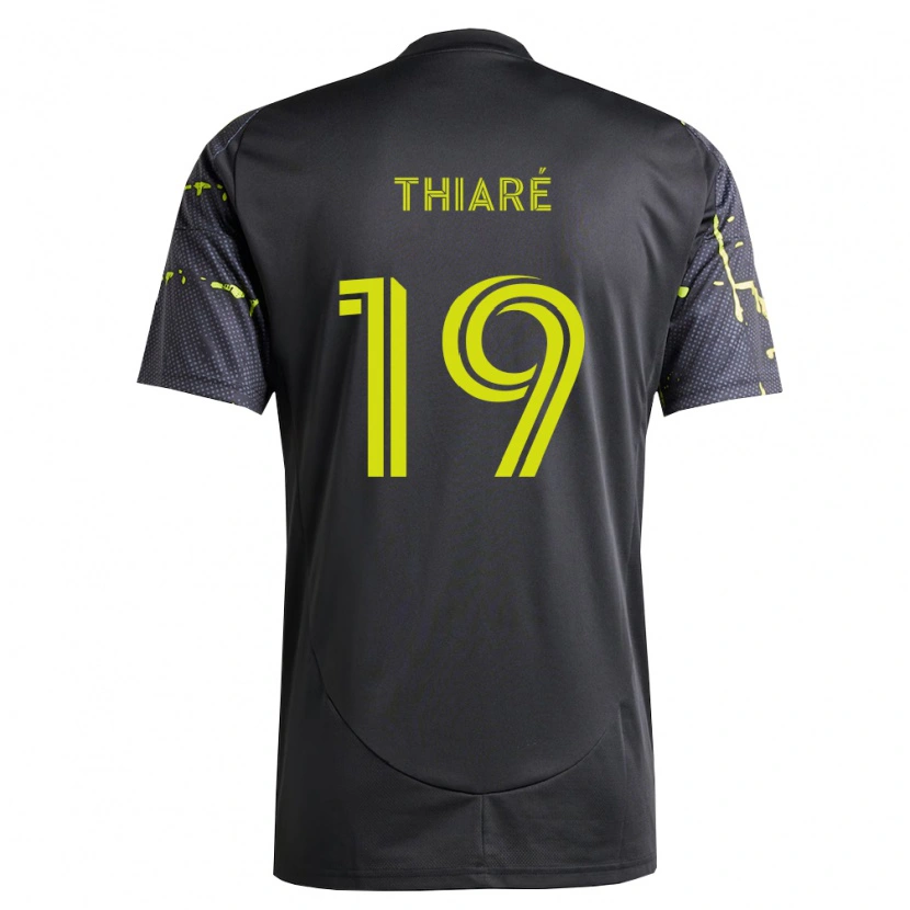 Danxen Niño Camiseta Jamal Thiaré #19 Amarillo Fluorescente Negro 2ª Equipación 2026/27 La Camisa
