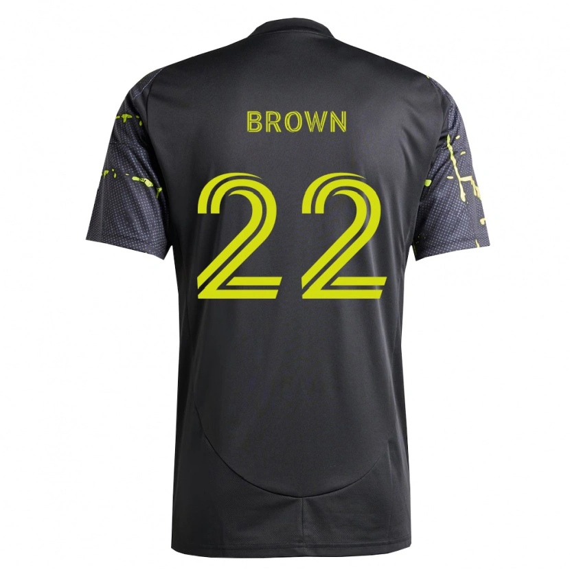 Danxen Niño Camiseta Tristan Brown #22 Amarillo Fluorescente Negro 2ª Equipación 2026/27 La Camisa