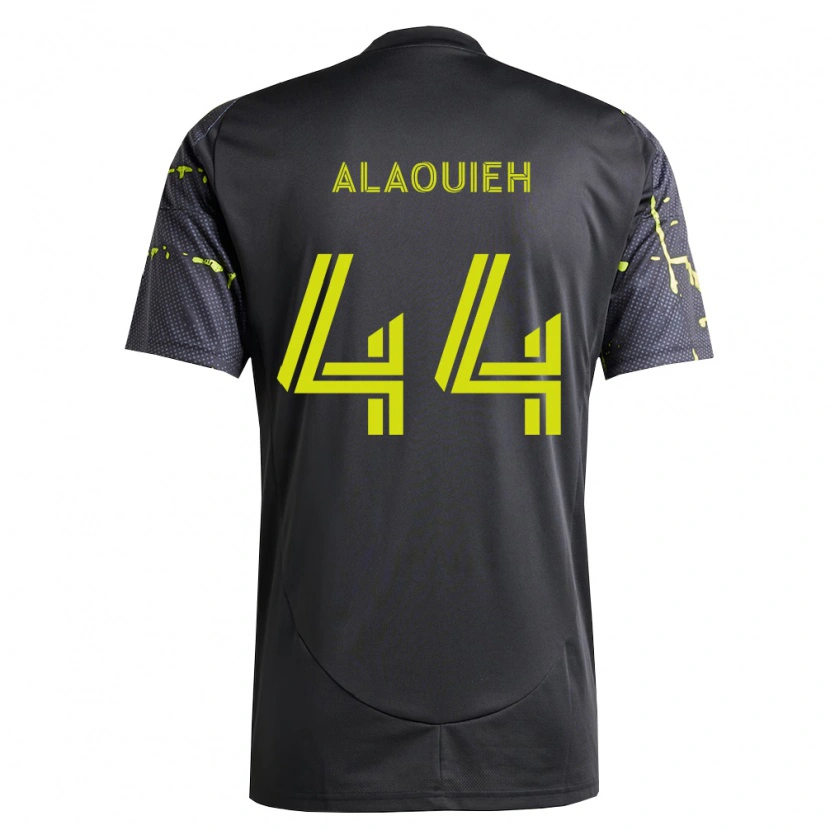 Danxen Niño Camiseta Anthony Alaouieh #44 Amarillo Fluorescente Negro 2ª Equipación 2026/27 La Camisa